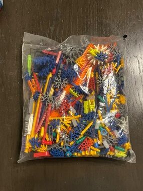 K’NEX Replacement Parts/Pieces – Sealed Bag of Mixed Rods & Connectors BRAND NEW